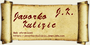 Javorko Kulizić vizit kartica